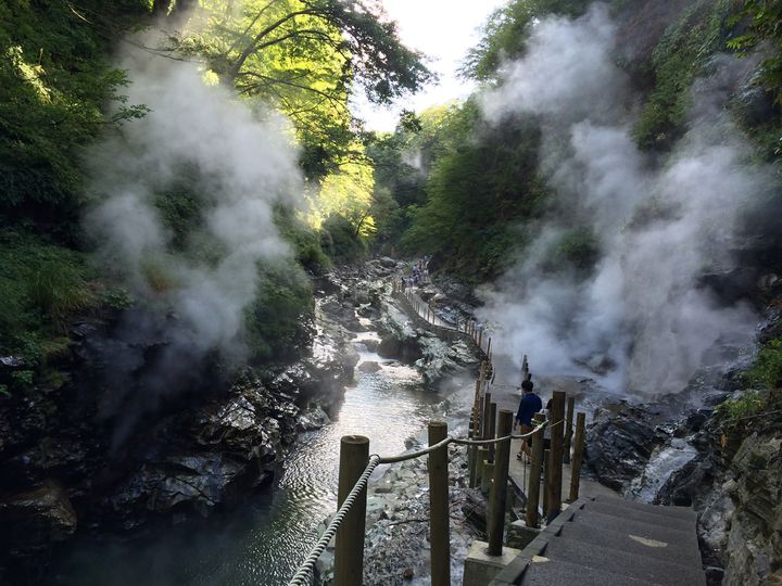 小安峡の大噴湯